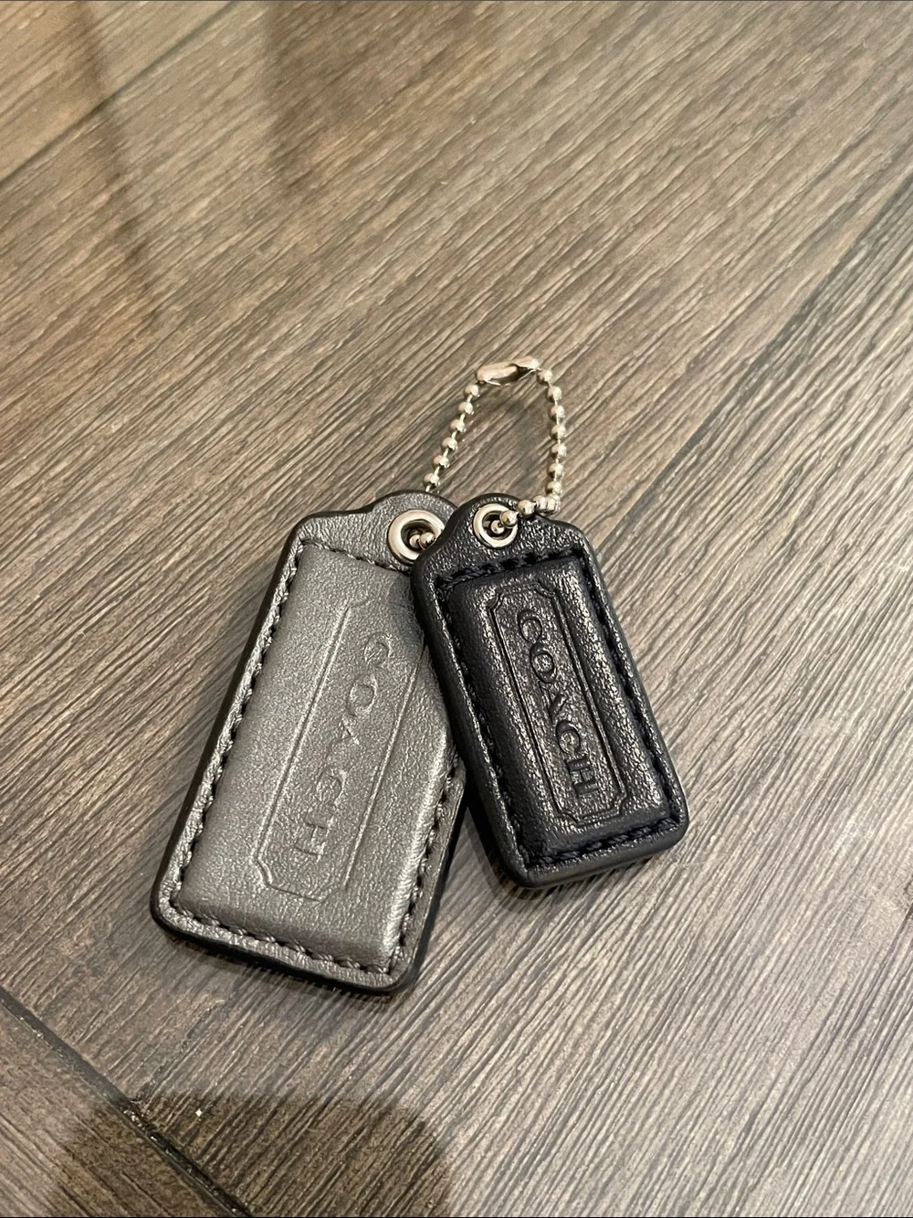 Coach Madison Op Art Ikat Isable Replacement Hangtags Only Dark Navy & Gunmetal